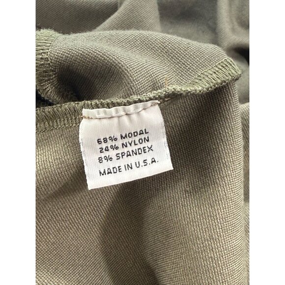 Bryn Walker Open Front Cocoon Cardigan Asymmetric Lagenlook Olive Green Size S - Picture 10 of 12